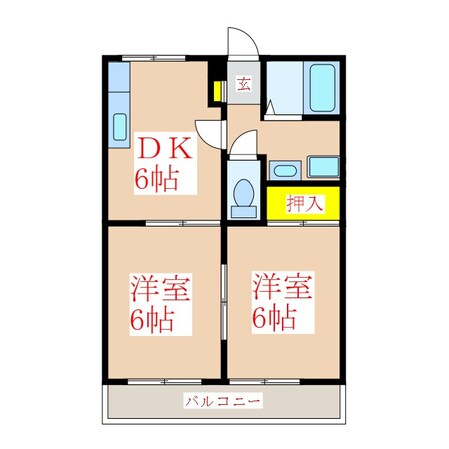 ラフォーレ高嶺の物件間取画像